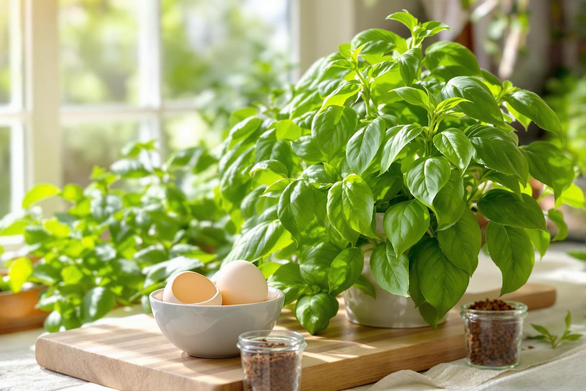 Ajoutez ces 2 ingrédients : un basilic plus vigoureux que jamais.jpg